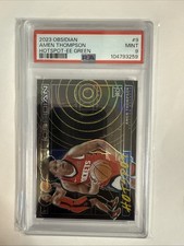 2023-24 Panini Obsidian Hotspot Amen Thompson #9 Electric Etch Green  /25 (RC)