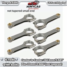 Forged 4340 H-beam For Bmw N55b30 S55b30 3.0l 144.3mm 22mm Not Tapered