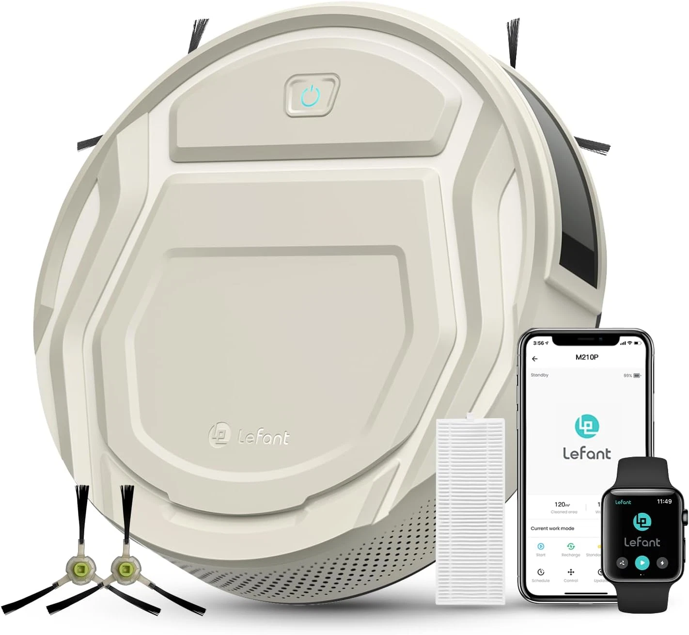 Robot Vacuum, Slim Quiet, 3 Adjustable Strong Suction Levels, Robot Vacuum Clean
Opens in a new wind