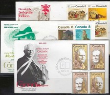 1¢ WONDER S ~ CANADA 1975 FDC BLKS4 PAIRS ALL SHOWN  ~ F53