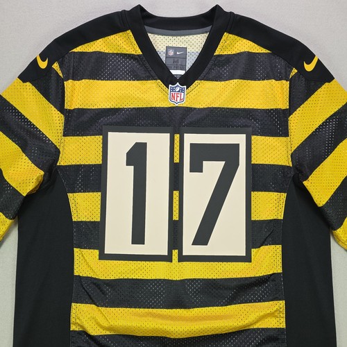Maillot Pittsburgh Steelers Mike Wallace Bumblebee taille moyenne cousu haut chemise - Photo 10/23