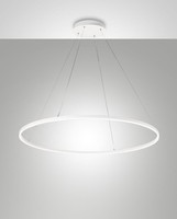 LED HäNgelampe Esszimmer Weiß Ø100 Cm 3000 K Dimmbar Rund Pendelleuchte KüChe
