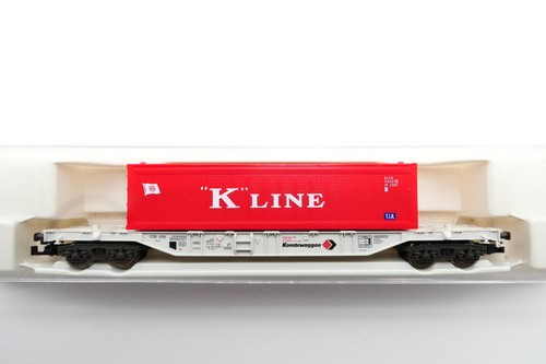 Fleischmann 8247 K Containertragwagen "K LINE" der DB, OVP, (AD054) | Zustand: Gebraucht