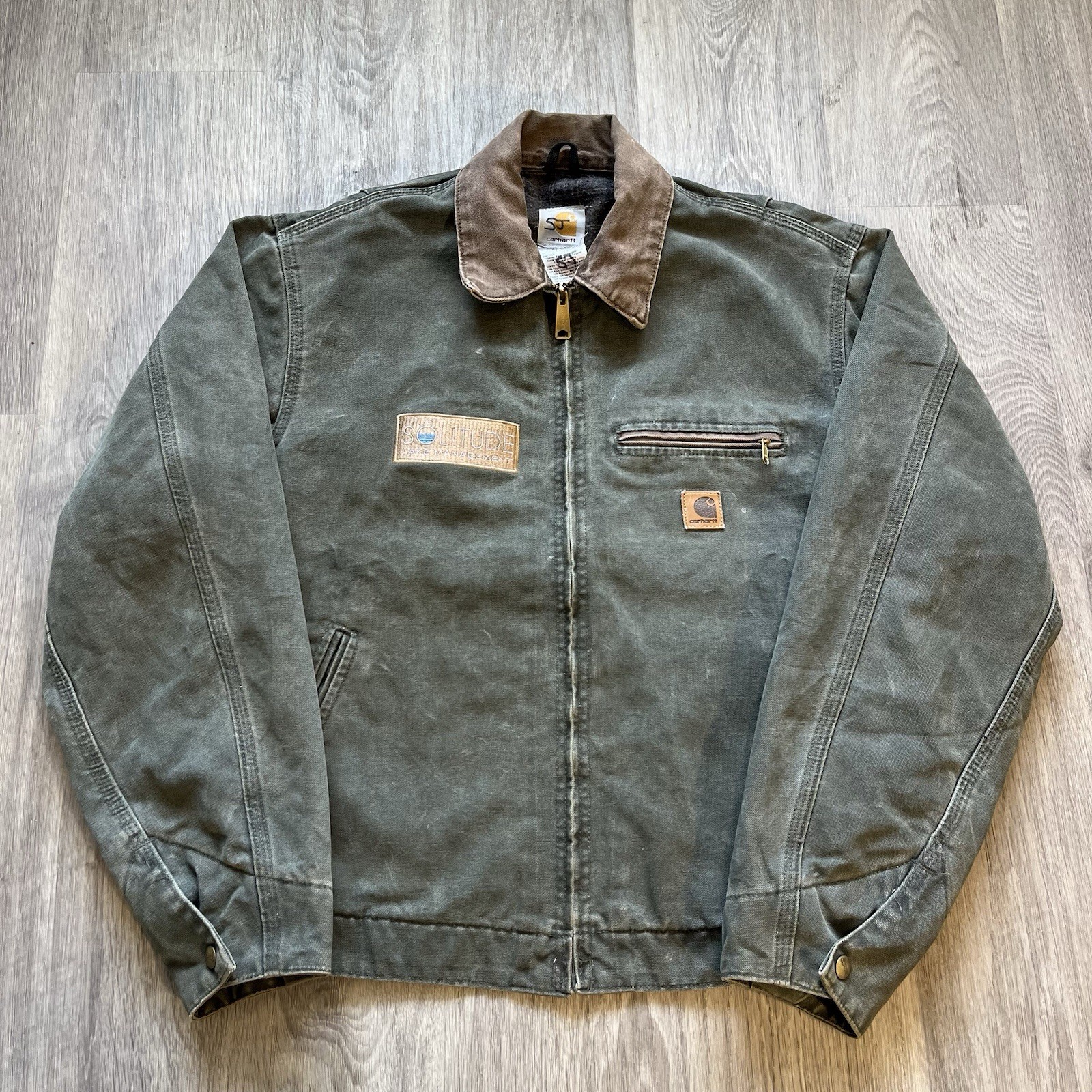 Vintage Carhartt J97 MOS Detroit Jacket Medium Regula… - Gem