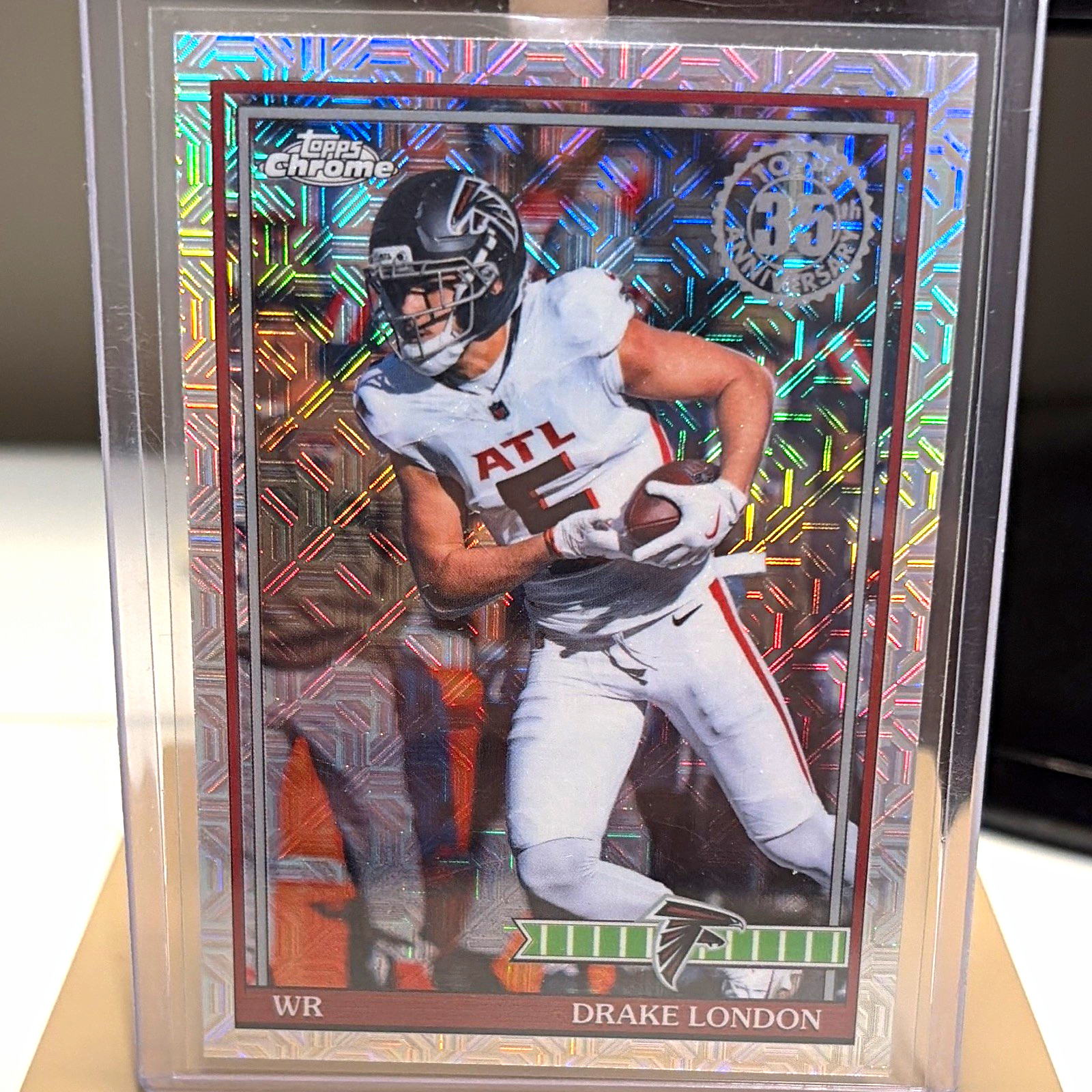 Topps 2024 Topps Chrome 35th Anniversary Drake London 91TC-5 Falcons