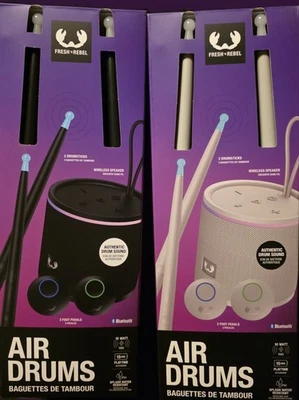 🥁Fresh 'n Rebel AIR DRUMS E-Drum Set Wireless Bluetooth 6.0 Micro SD 10W Sticks