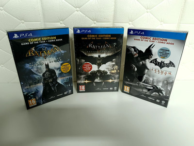 Batman Arkham Knight - City - Asylum Comic Edition Trilogy PS4 Numbered New