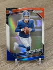2025 Panini Prizm - Rookies Jaxson Dart #332 Red White & Blue Prizm