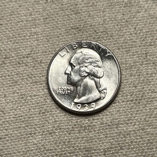 1939 SILVER WASHINGTON QUARTER BU Condition AP