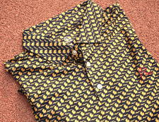 Rhoback Mitten Polo Lemon Yellow Michigan Golf Shirt Soft Touch Temperature