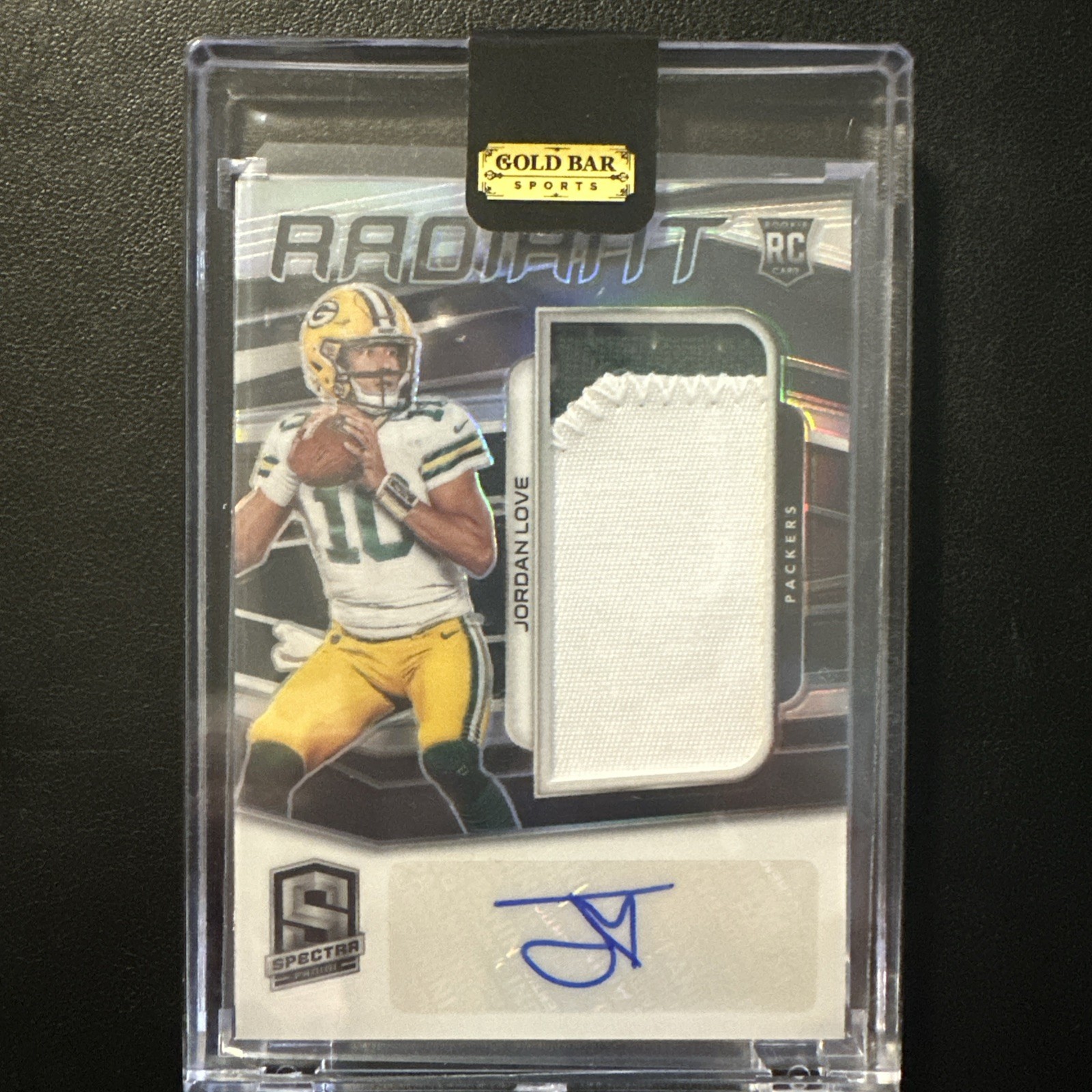 Jordan Love 2020 Spectra Radiant RPA RC /65 🔥 Silver Prizm Patch Auto Packers