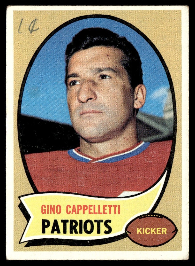 1970 Topps Gino Cappelletti (MK) Boston Patriots #7