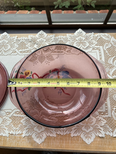 Pyrex Amethyst Purple Glass 2 Quart Casserole Dish D-18 Bowl 624-C Lid - Picture 7 of 9