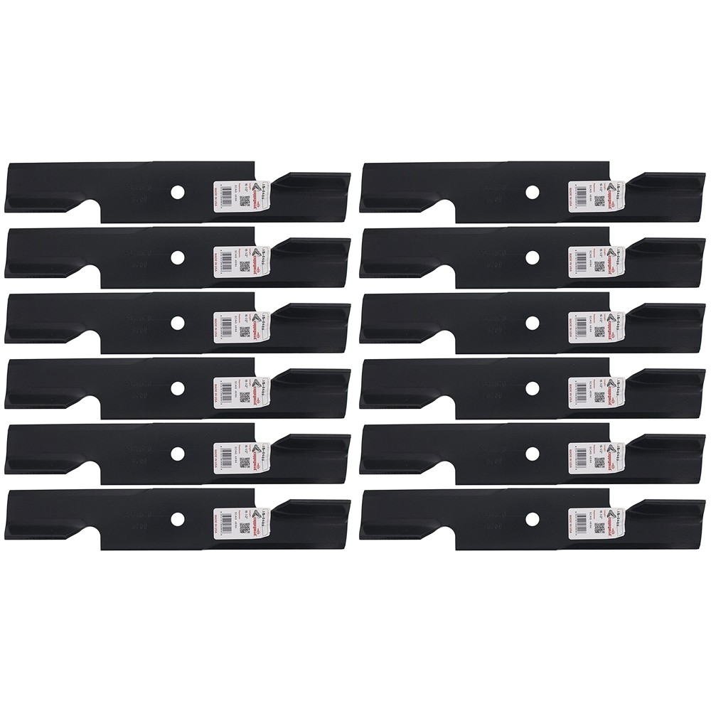 Qty 12: Notched Mower Blade Fits Oregon Replaces 91-620