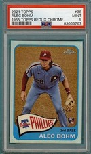 2021 Topps Alec Bohm 1965 Topps Redux Chrome #38 PSA 9! POP 8! Phillies!