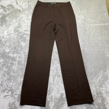 Lauren Ralph Lauren Brown Wool Blend Dress Pants Women Sz 4 Fits 28" Flat Front