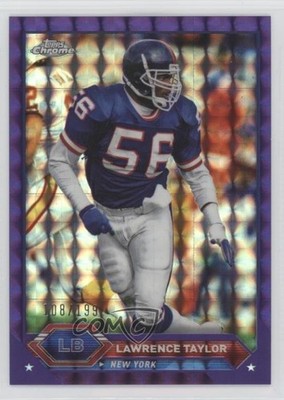 2023 Composite Topps Chrome Purple Geometric Refractor Lawrence Taylor HOF 1nn1