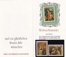 SA23h Nauru 1983 Christmas - Painting, special booklet