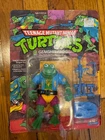 Vintage 1989 TMNT Genghis Frog Playmates Action Figure MOC Sealed Unpunched Card