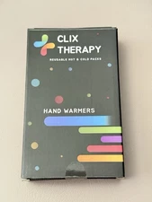 Clix Therapy Reusable Hot & Cold Packs Compress Hand Warmers 4-Pack NIB