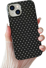 for Iphone 15 Case Cute Polka Dot Phone Case Soft TPU Slim Shockproof Phone Cove