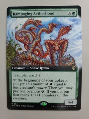 MTG Rampaging Aetherhood Commander: Aetherdrift Extended Art Rare 