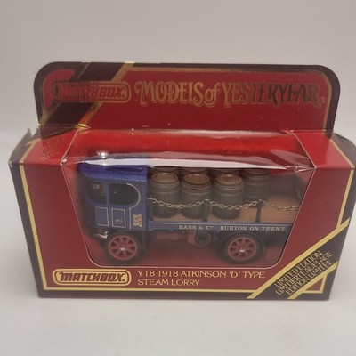 Yesteryear Y-18 1918 Atkinson D Type Steam Lorry Ltd Edition Bass & Co Livery 