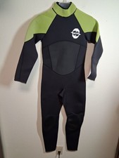 ISOSI WetSuit Diving Beach Summer Ocean Water Black/Green Unisex Child Sz 12 AL2