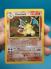 Charizard 4/130 Holo Base Set 2 Pokemon Card WOTC 2000 MP/HP 