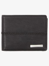 Quiksilver Faux Leather Bi-Fold Wallet Stitchy black