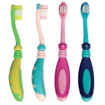 OraLine 10773B Ladybug Baby Toddler Toothbrushes Stage 1 Soft 24 Tuft 72/Pk