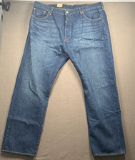 New Levis 501 Jeans Mens 36x30 Straight Leg Button Fly Blue Denim NWT
