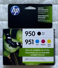 HP 950 951 Ink Cartridge Set X4E06AN CN049AN CR314CN Genuine OEM Retail Box