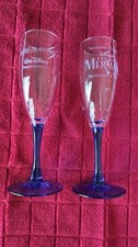 Disney Little Mermaid Toast to Northside Glasses Set Blue Stem 1989 1997