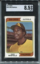 1974 Topps Dave Winfield Rookie card SGC 8.5 NM MINT+ Baseball #456