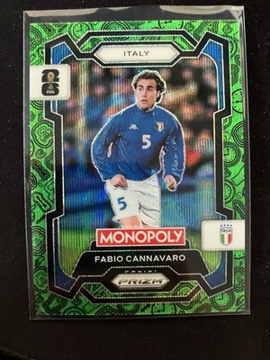2026 Panini Monopoly Prizm Fifa World Cup - Fabio Cannavaro 4 Corners Green Wave