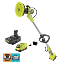 ONE+ 18V Cordless Soap Dispensing Scrubber Kit with 2.0 Ah Battery and Charger