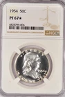 1954 Franklin Half Dollar Proof NGC PF 67 STAR PR67* Frosty Coin 50C