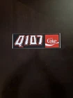 Vintage 1980’s Q107 FM Radio Station Washington DC DMV Bumper Sticker -Coke