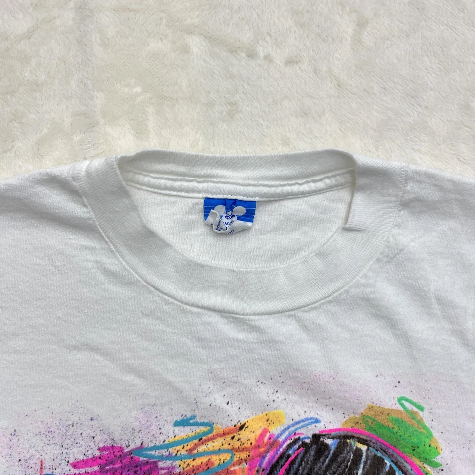 Винтажная современная мужская рубашка Disney Mickey Mouse большой размер сделано в США 90-е - Изображение 3 из 4