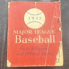 Major League Baseball Facts & Figures Harry Heilmann Bob Elson Original 1937