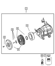 Genuine Mopar A/C Compressor Clutch Overhaul Kit 68034536AA