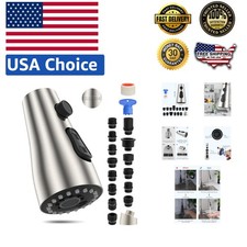 Durable Pull Down Kitchen Sprayer with 15 Adapters - Quick Install, Easy Clean
