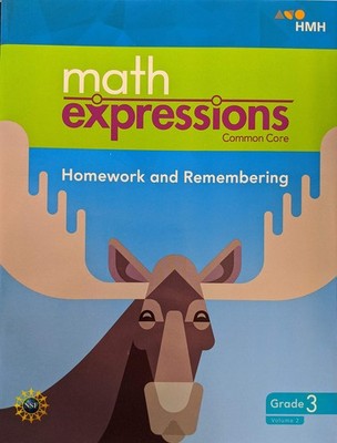 Math Expressions, Homework and Remembering, Grade 3 Volume 2, c. 2018, 97813...