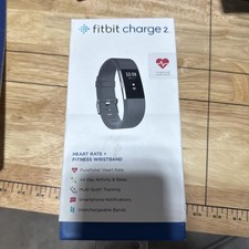 Fitbit Charge 2 HR Heart Rate Monitor Fitness Wristband Tracker -Black Small