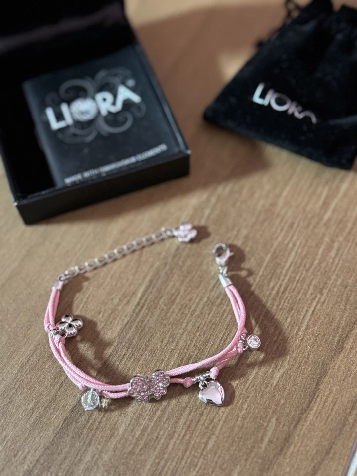 Liora Swarovski Steine Armband Für Mädchen Baby Rosa Inklusive Schachtel - Bild 2 von 4