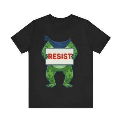 Portland Frog Easy Costume Resist Shirt, Protest Frog shirt new