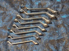 Vintage Snap-on Tools Offset Short Combination Wrench Set Of 8 Standard 12 Point