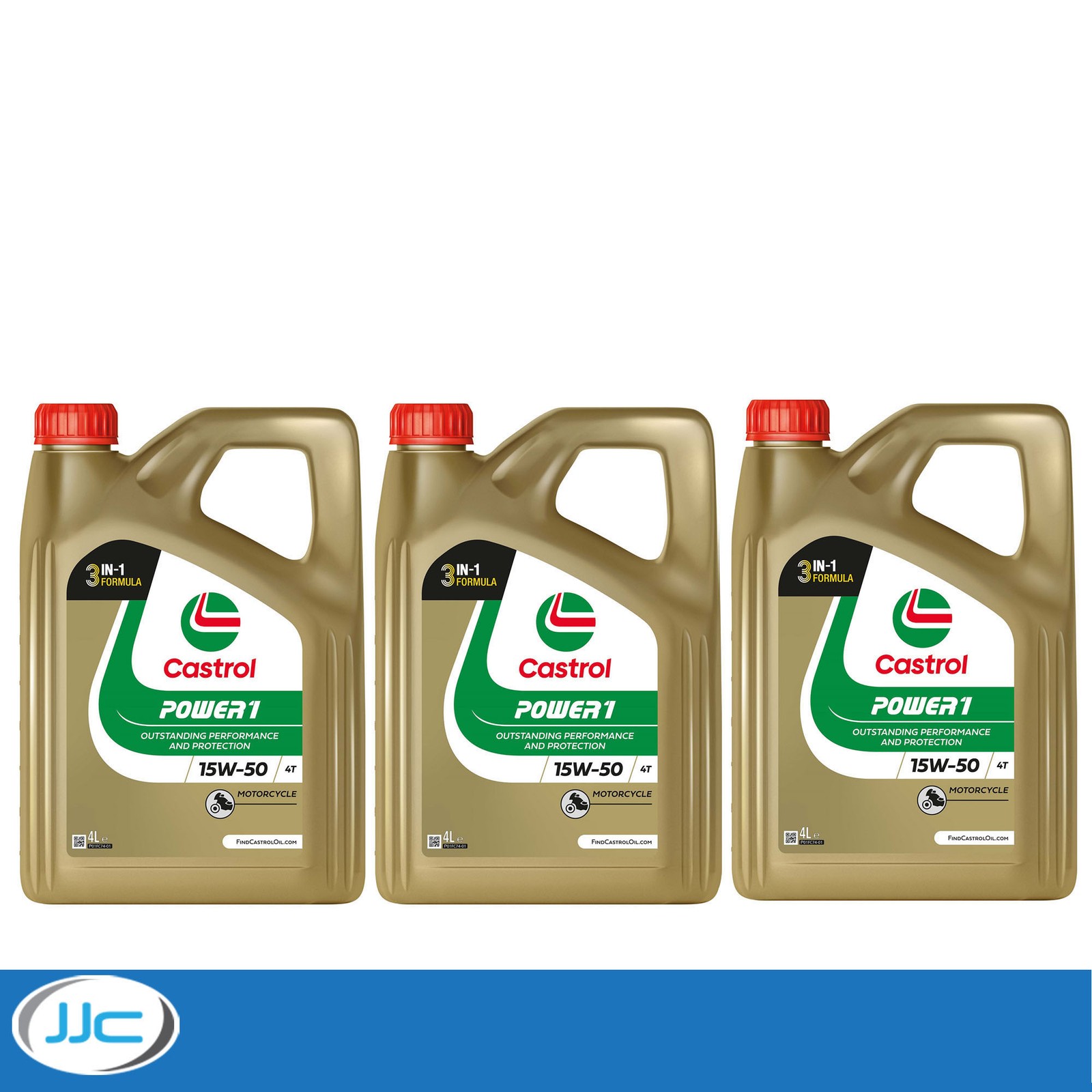 3 x 4 Litre - Castrol Power 1 4T 15W50 Semi Synthetic Motorbike Engine Oil - Image 12