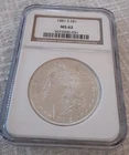 1881 S  MS 62  MORGAN SILVER DOLLAR